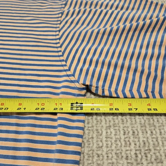 Peter Millar Striped Polo Shirt Men's Size Large 100% Cotton - Picture 5 of 5